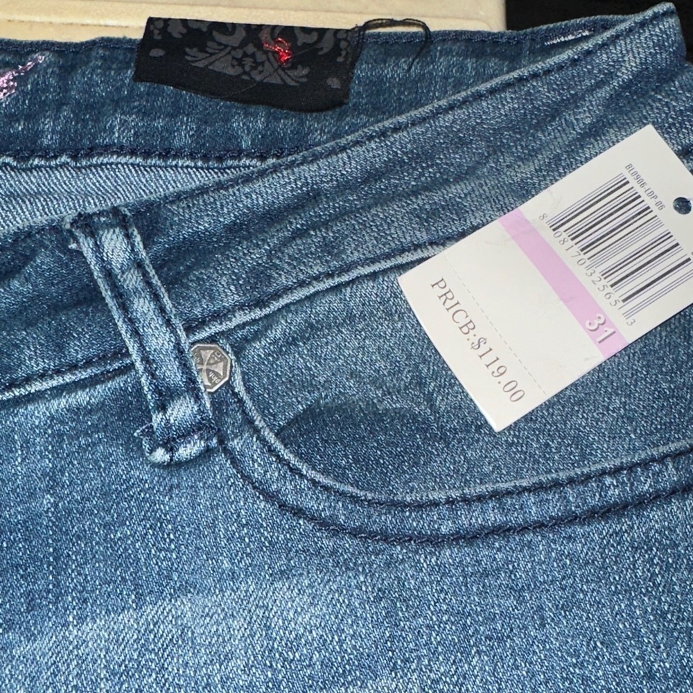 Black Label Women's Denim Boot Cut Jeans - Picture 3 of 11